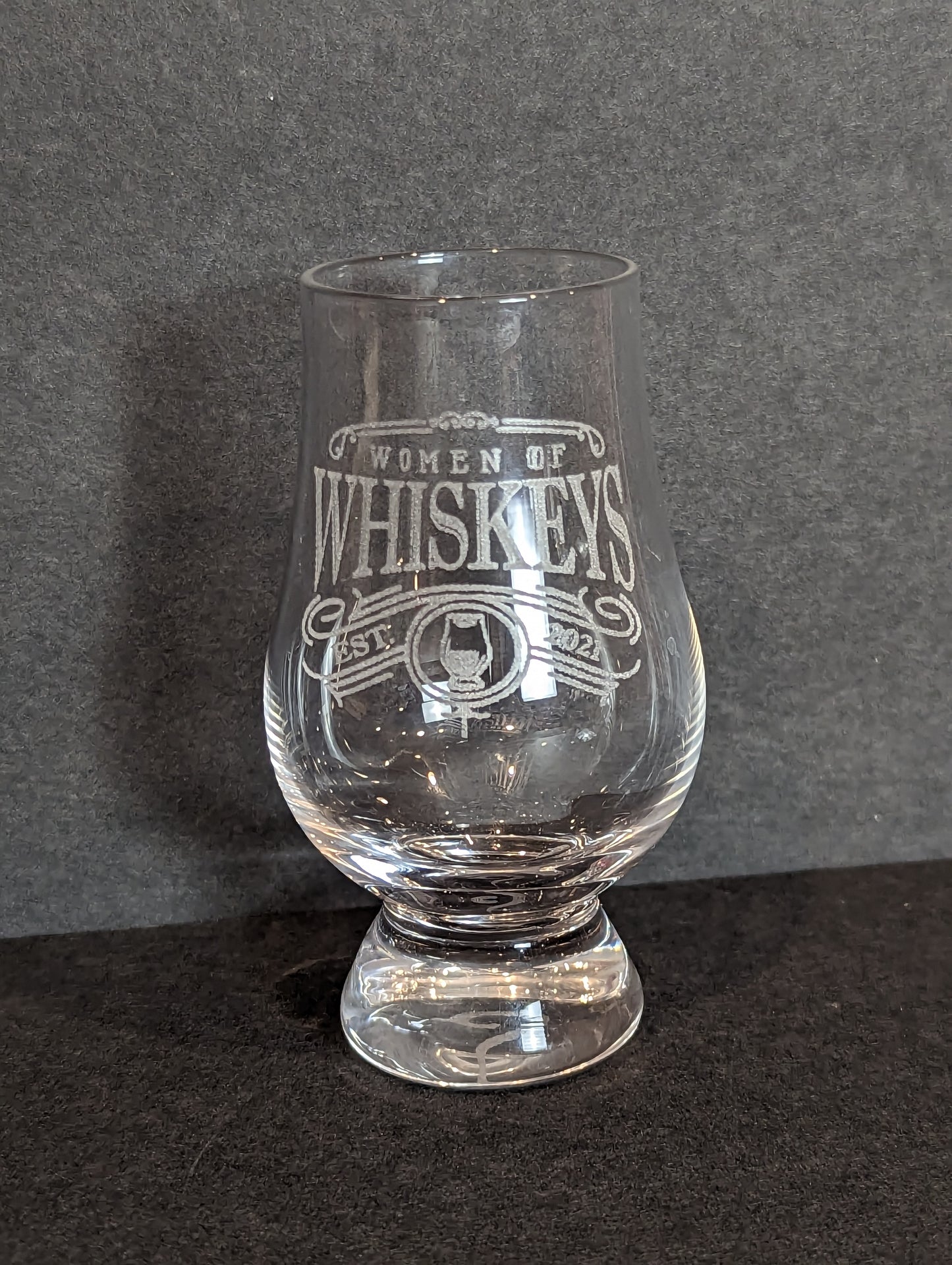 Women of Whiskey Wee Glencairn glass - mini WoW glen
