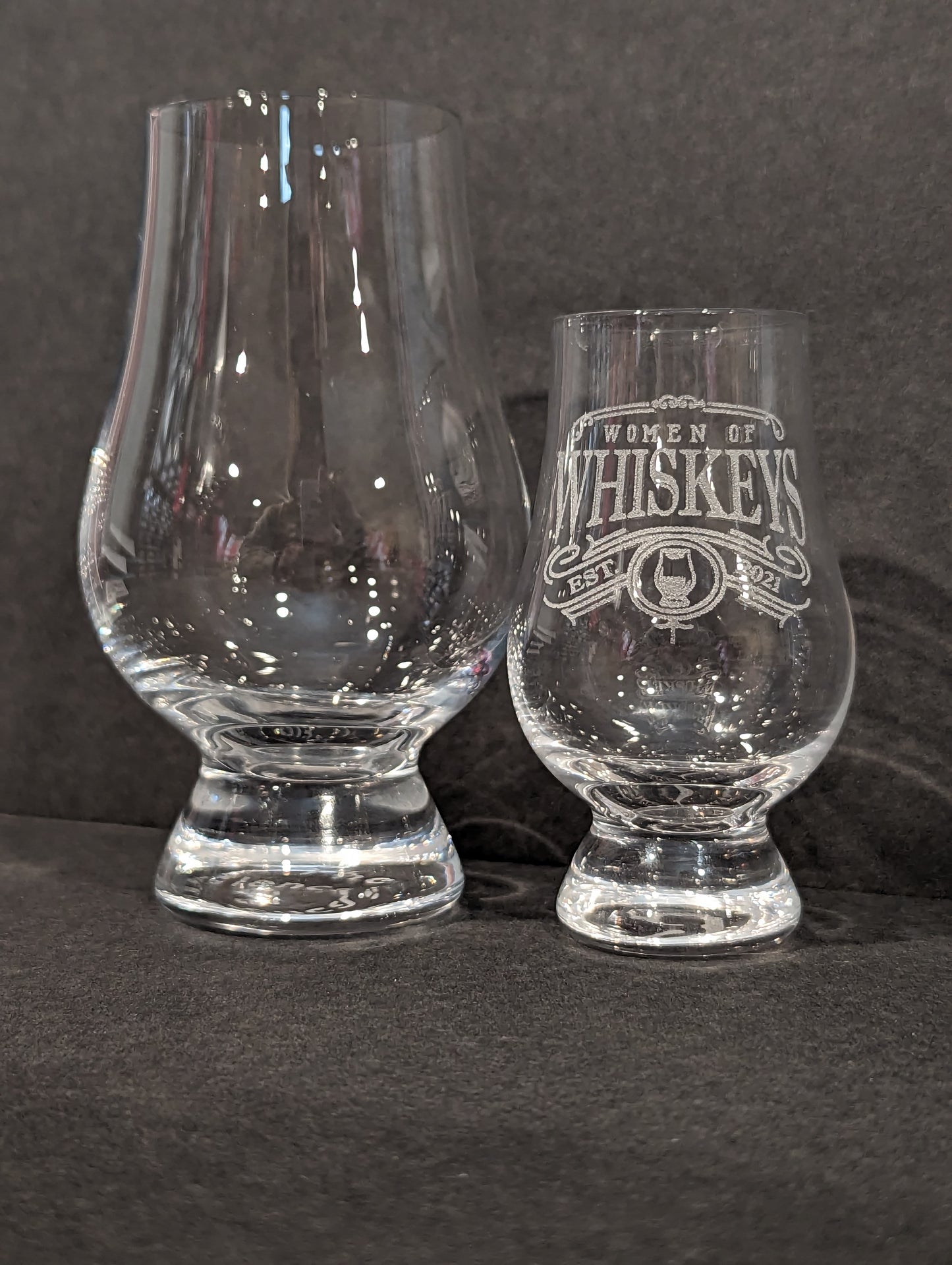 Women of Whiskey Wee Glencairn glass - mini WoW glen