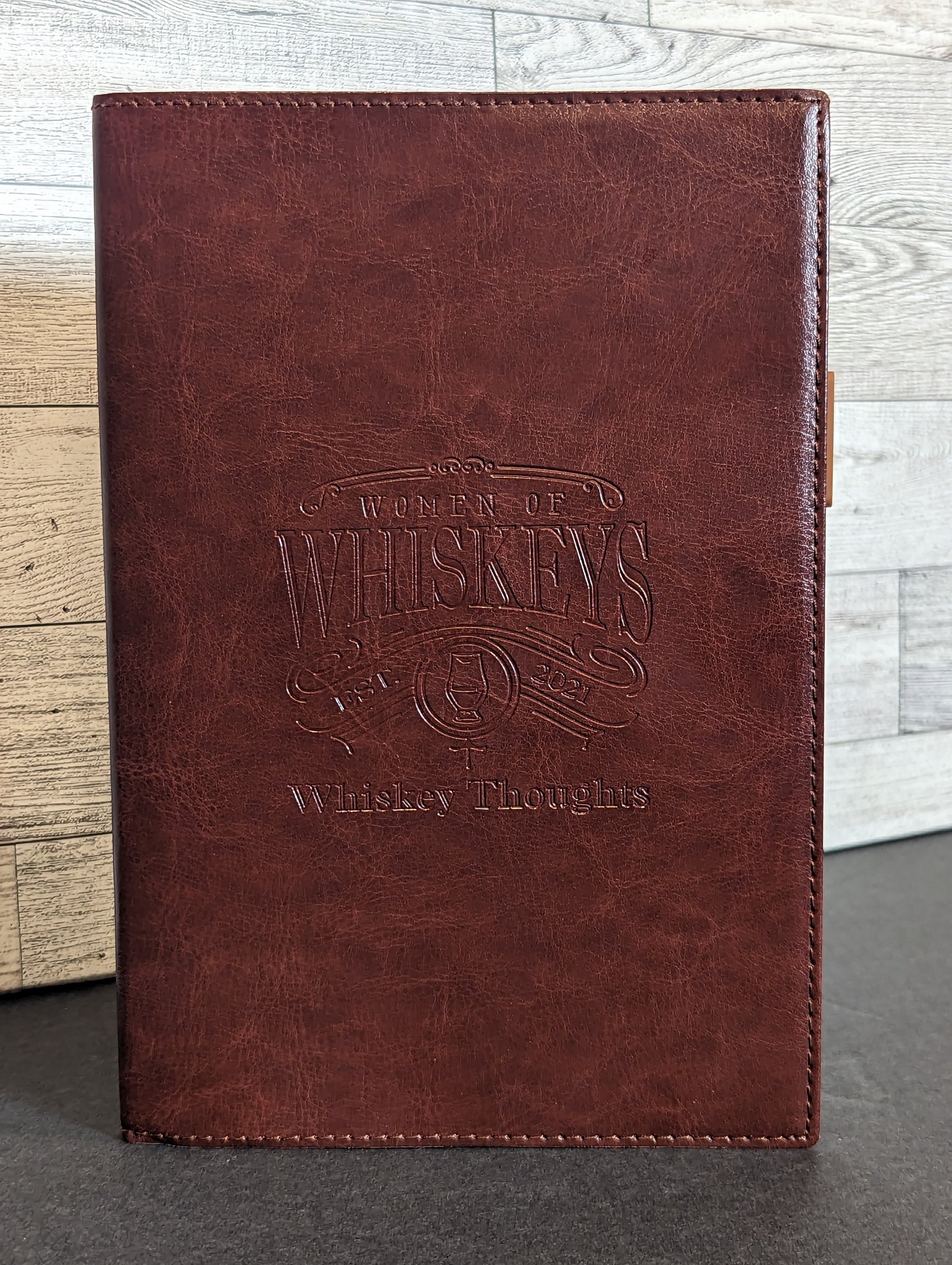 WoW Whiskey Notebook with matching gel pen