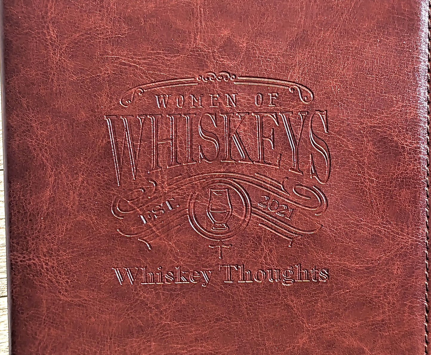 WoW Whiskey Notebook with matching gel pen